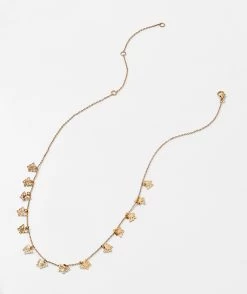 GOLD BUTTERFLY CHOKER NECKLACE