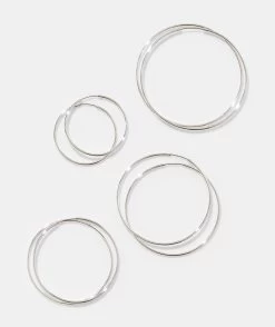 SILVER FINE LINE EARRING PACK
