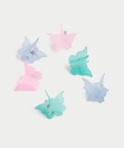 PASTEL MINI BUTTERFLY HAIR CLAW PACK