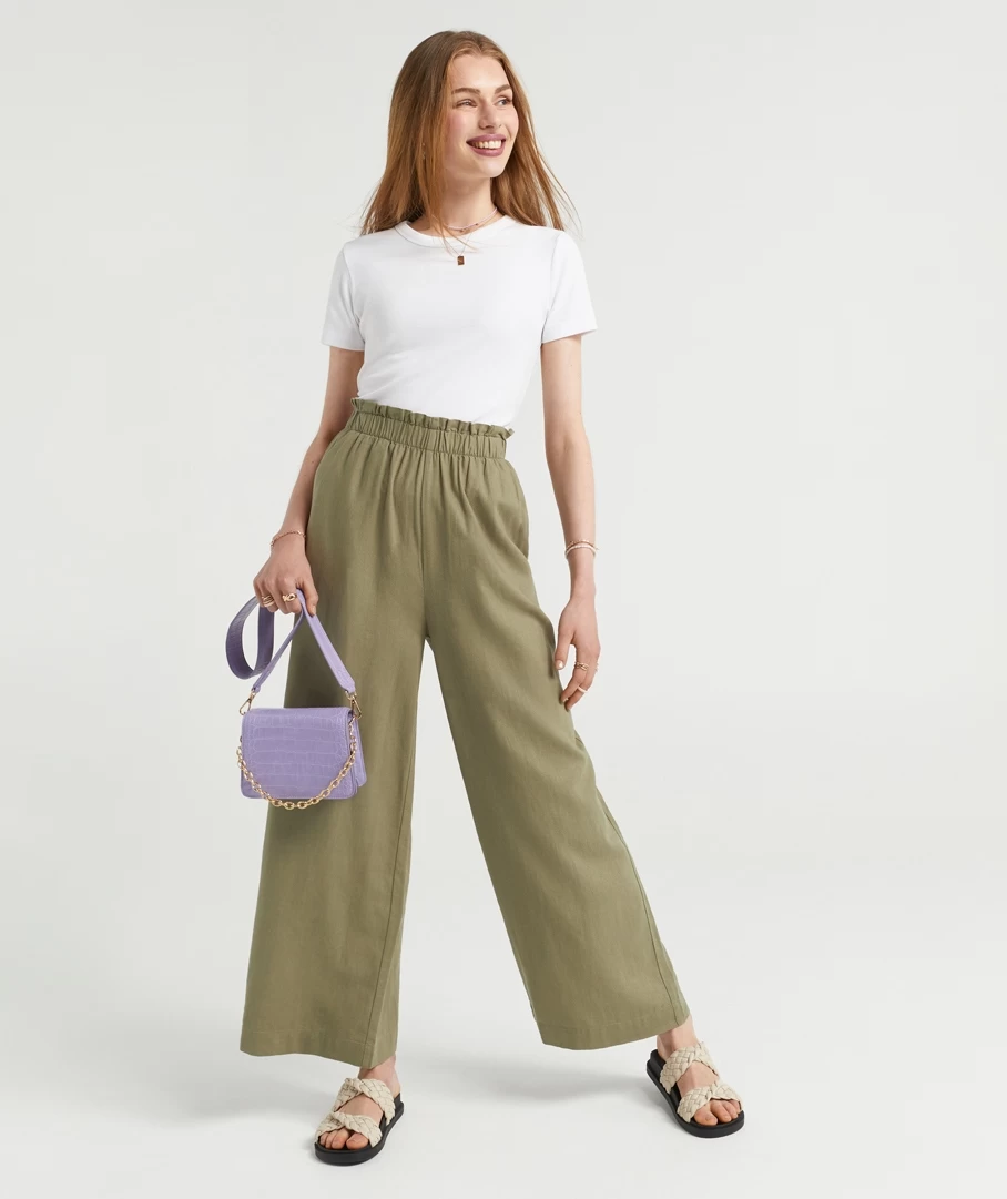 THE LINEN WIDE LEG PANTS - Image 2