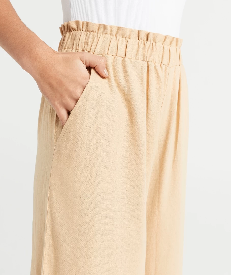 THE LINEN WIDE LEG PANTS - Image 7
