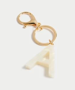 PASTEL PEARL ALPHABET KEYRING