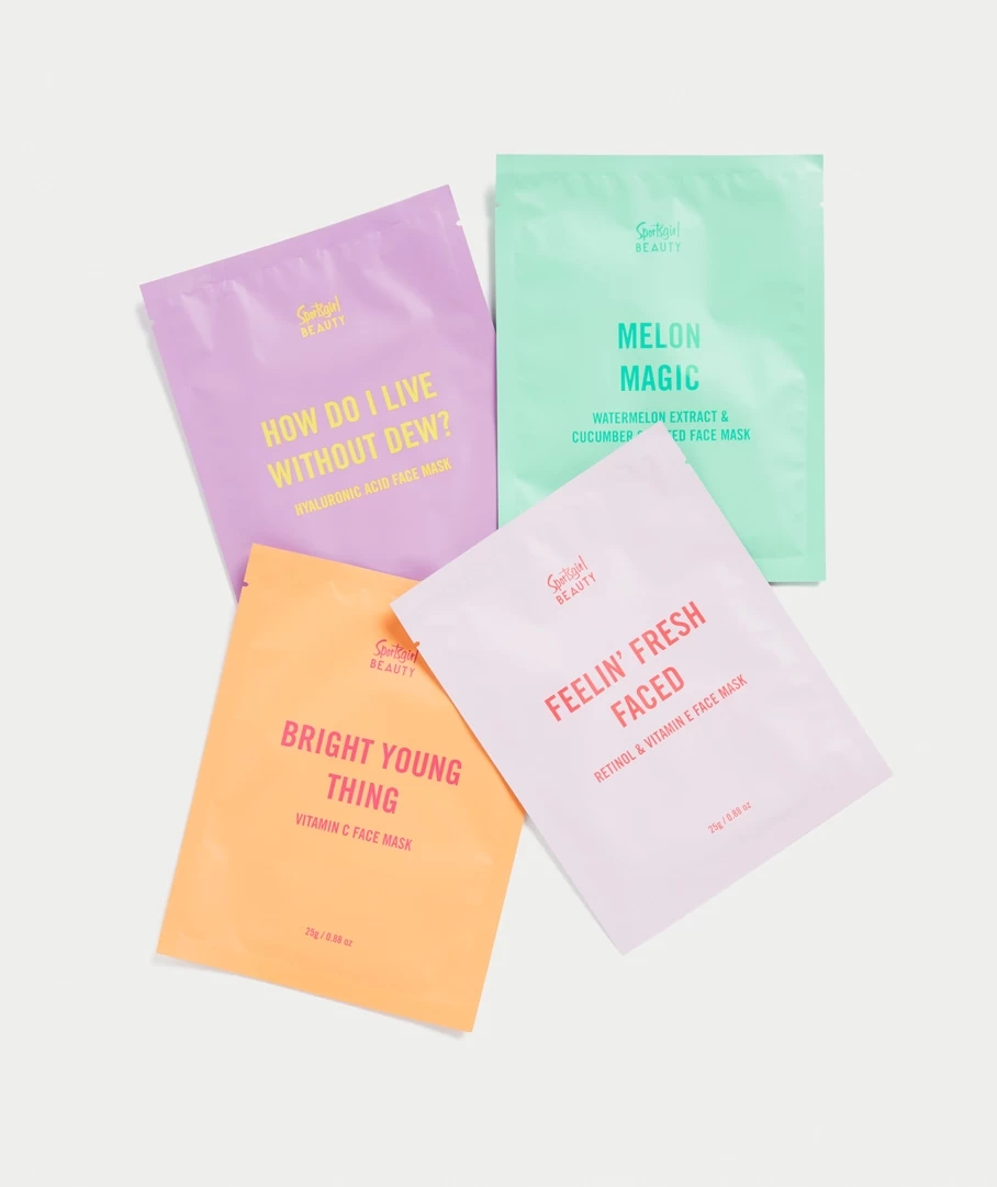 SHEET FACE MASK COLLECTION - 4 PACK
