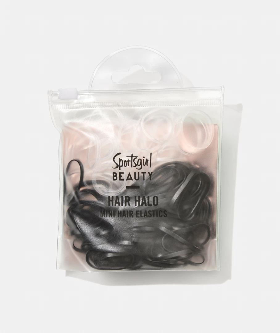 HAIR HALO - BLACK & CLEAR HAIR ELASTICS
