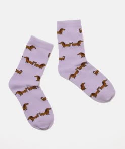 HAPPY TAILS SAUSAGE DOG CREW SOCK