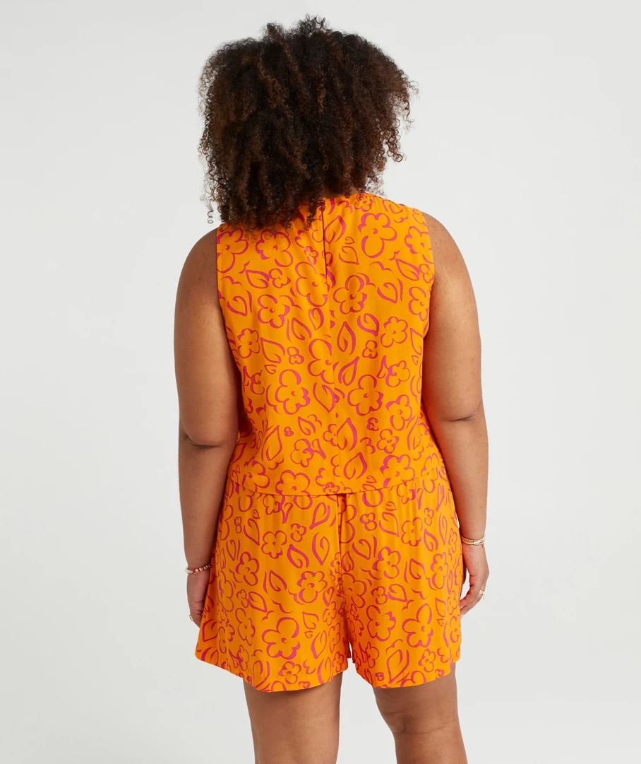 LANA PRINTED SLEEVELESS TOP - Image 2