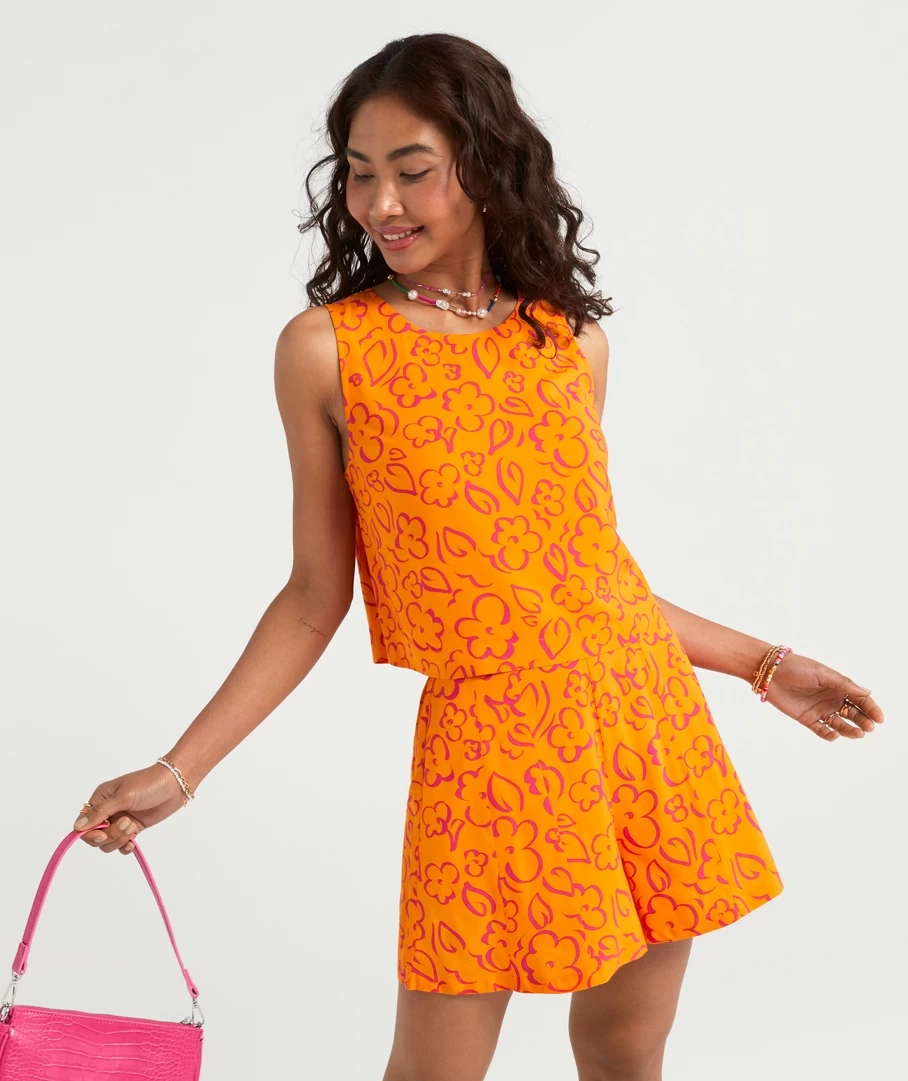 LANA PRINTED SLEEVELESS TOP - Image 3