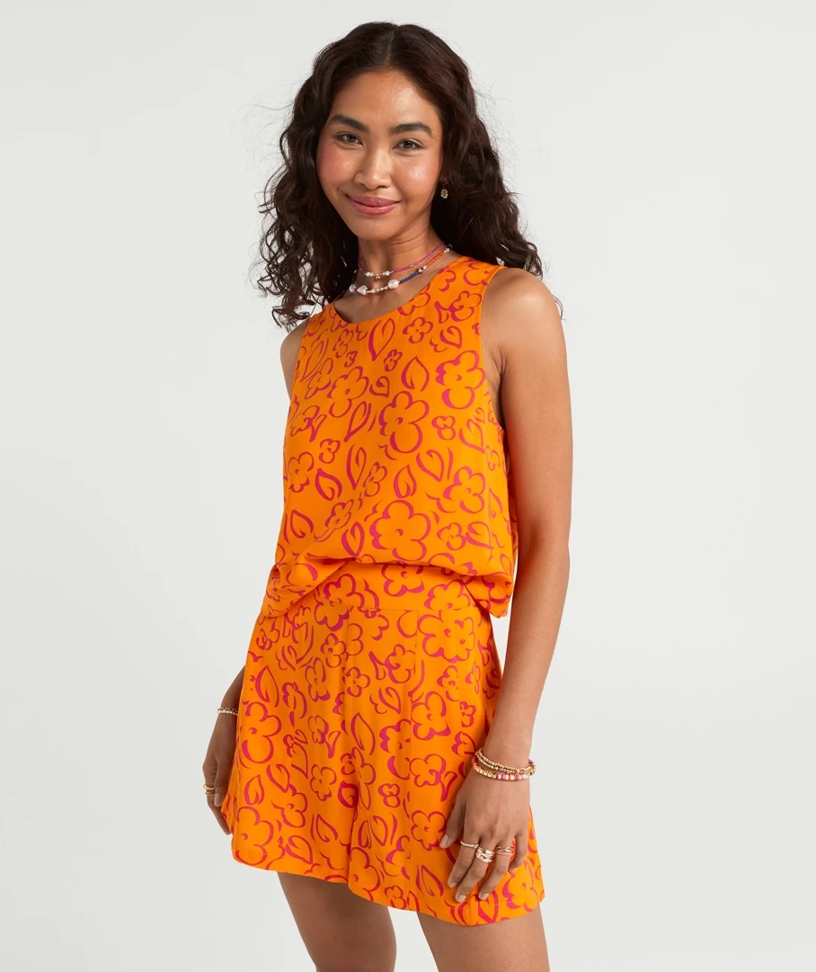 LANA PRINTED SLEEVELESS TOP - Image 4