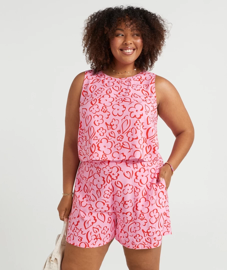 LANA PRINTED SLEEVELESS TOP - Image 6