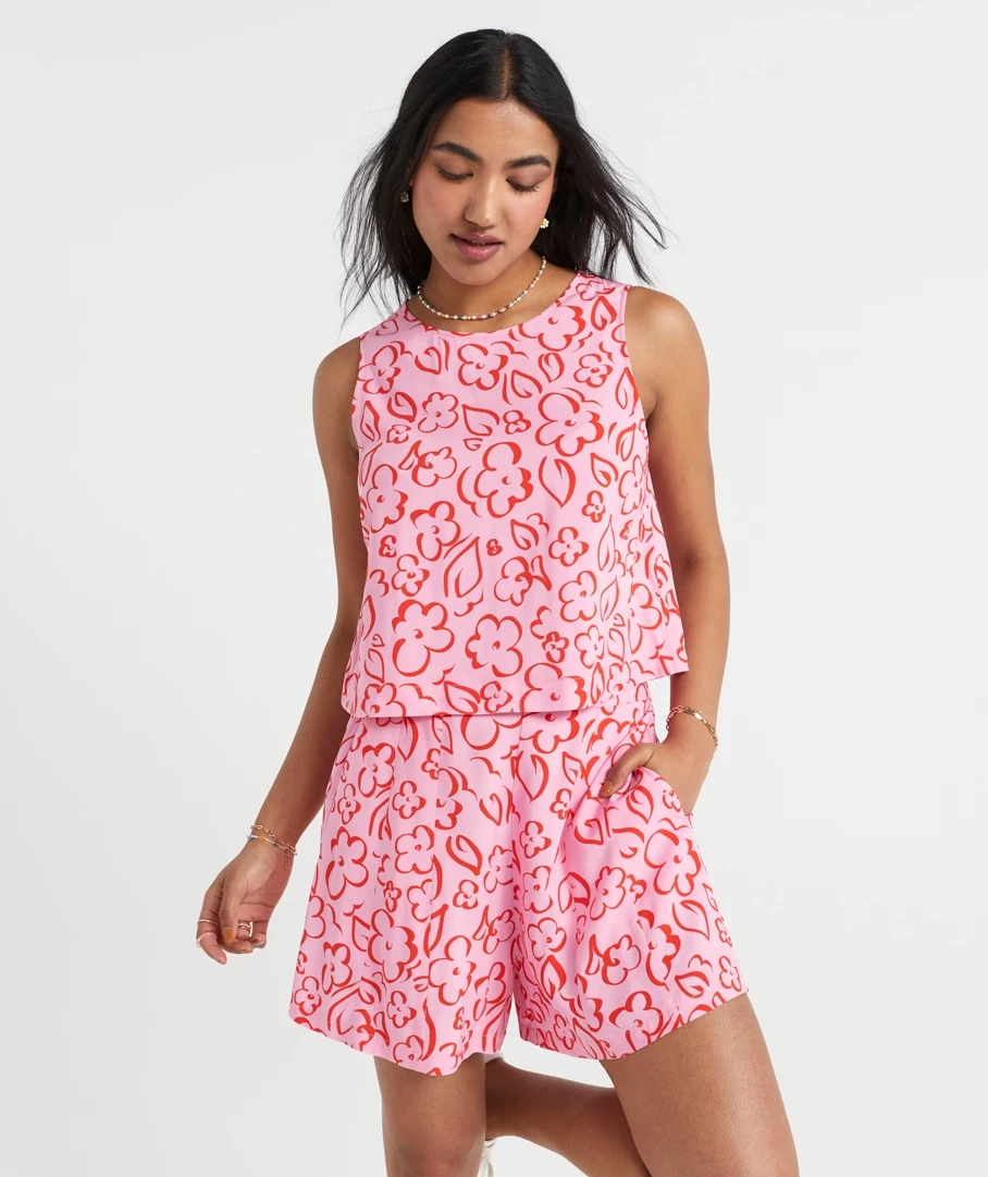 LANA PRINTED SLEEVELESS TOP - Image 8