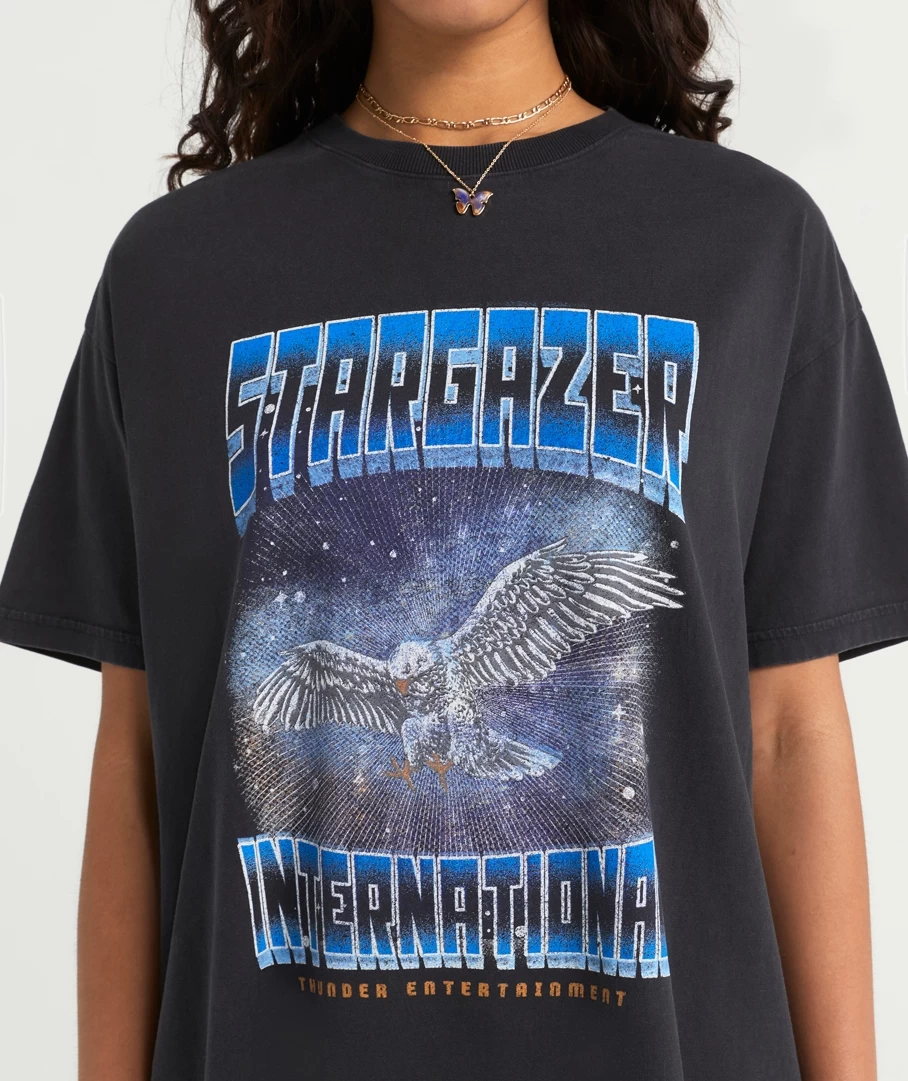 STARGAZER GRAPHIC BOYFRIEND T-SHIRT - Image 3