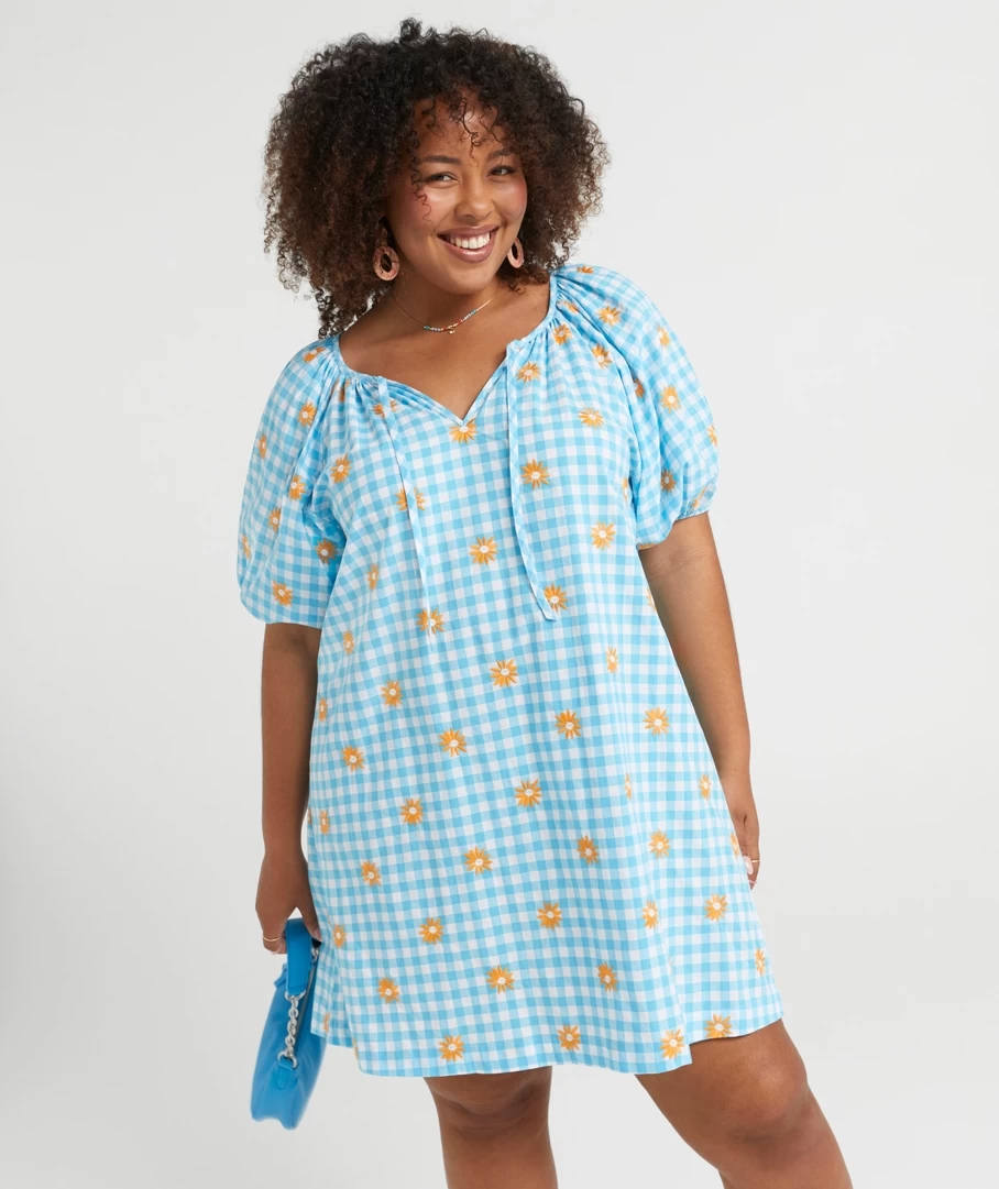 ARIA COTTON EMBROIDERED MINI DRESS - Image 4