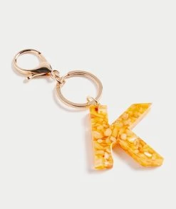 BRIGHT NATURAL STONE KEYRING