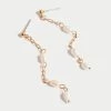 GOLD PLATED FRESHWATER PEARL DROP EARRING