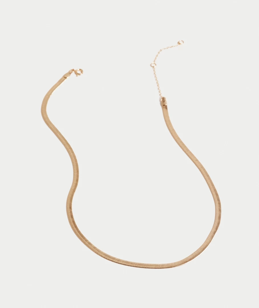 GOLD PLATED SNAKE CHAIN NECKLACE