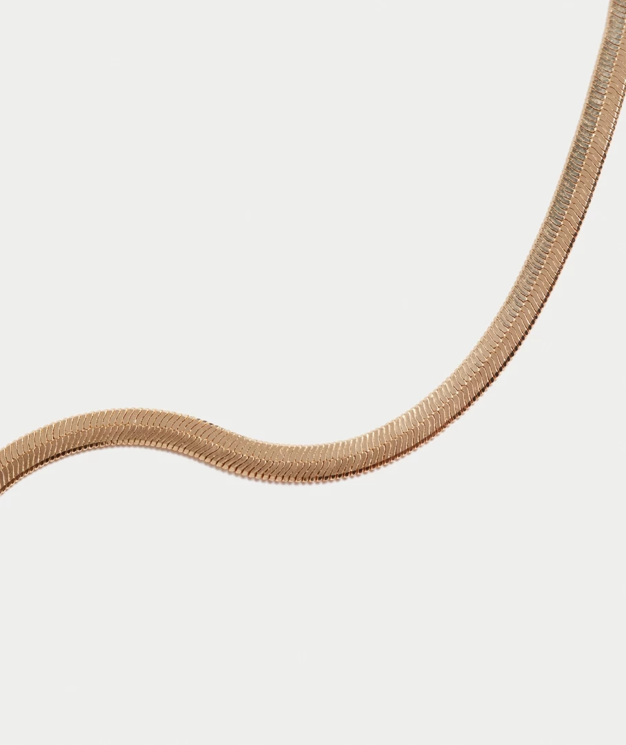 GOLD PLATED SNAKE CHAIN NECKLACE - Image 2