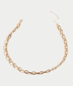 GOLD PLATED CHAIN LINK NECKLACE