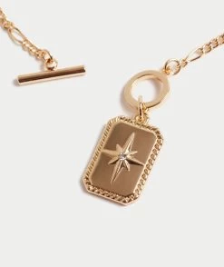 GOLD PLATED STAR PENDANT NECKLACE