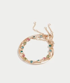 GOLD PLATED GEMSTONE BRACELET PACK