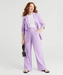 RENEE TEXTURED WIDE LEG PANTS