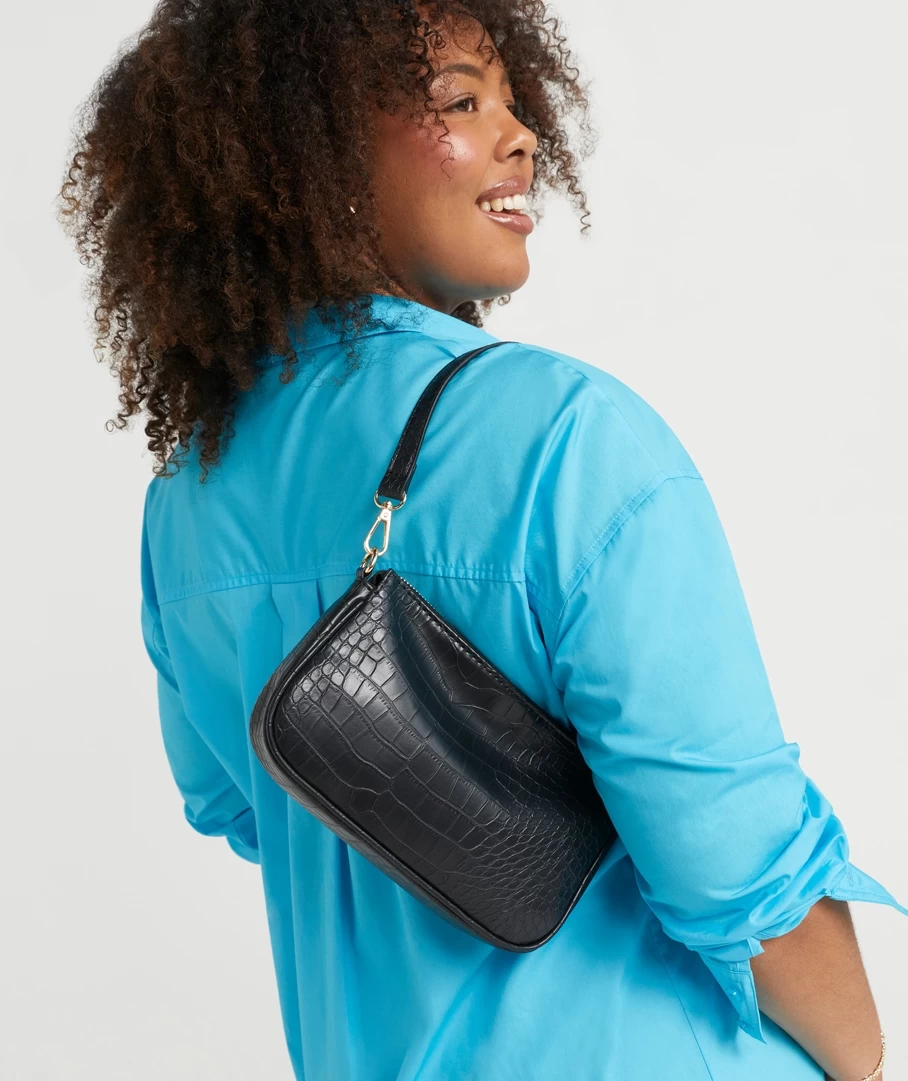 MARLI BLACK 90s SHOULDER BAG - Image 2