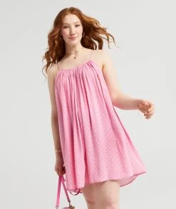 ISABELLA SQUARE NECK BEACH MINI DRESS