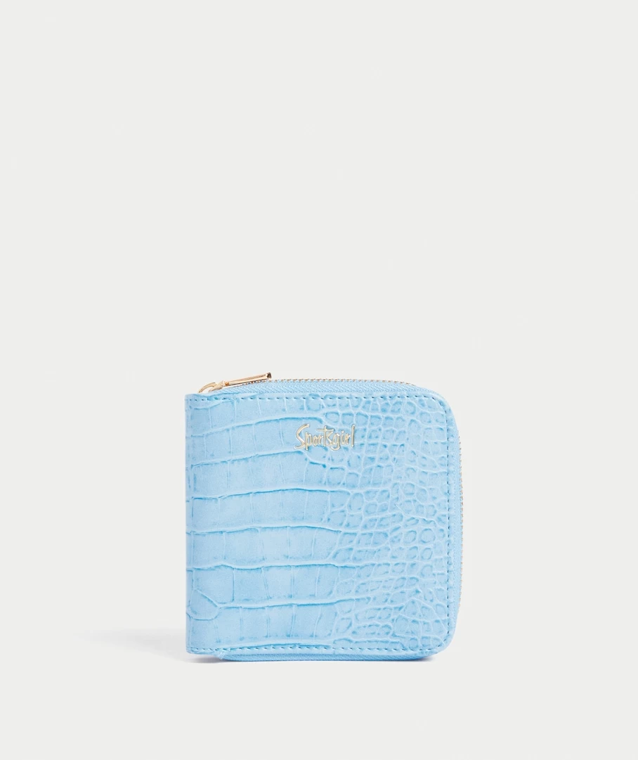 SG COLLECTION - LIGHT BLUE ZIP AROUND WALLET