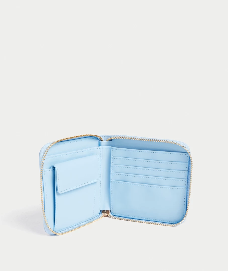 SG COLLECTION - LIGHT BLUE ZIP AROUND WALLET - Image 2