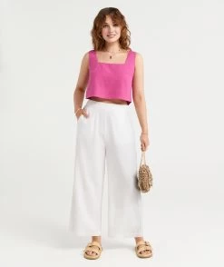 THE LINEN CULOTTE PANTS
