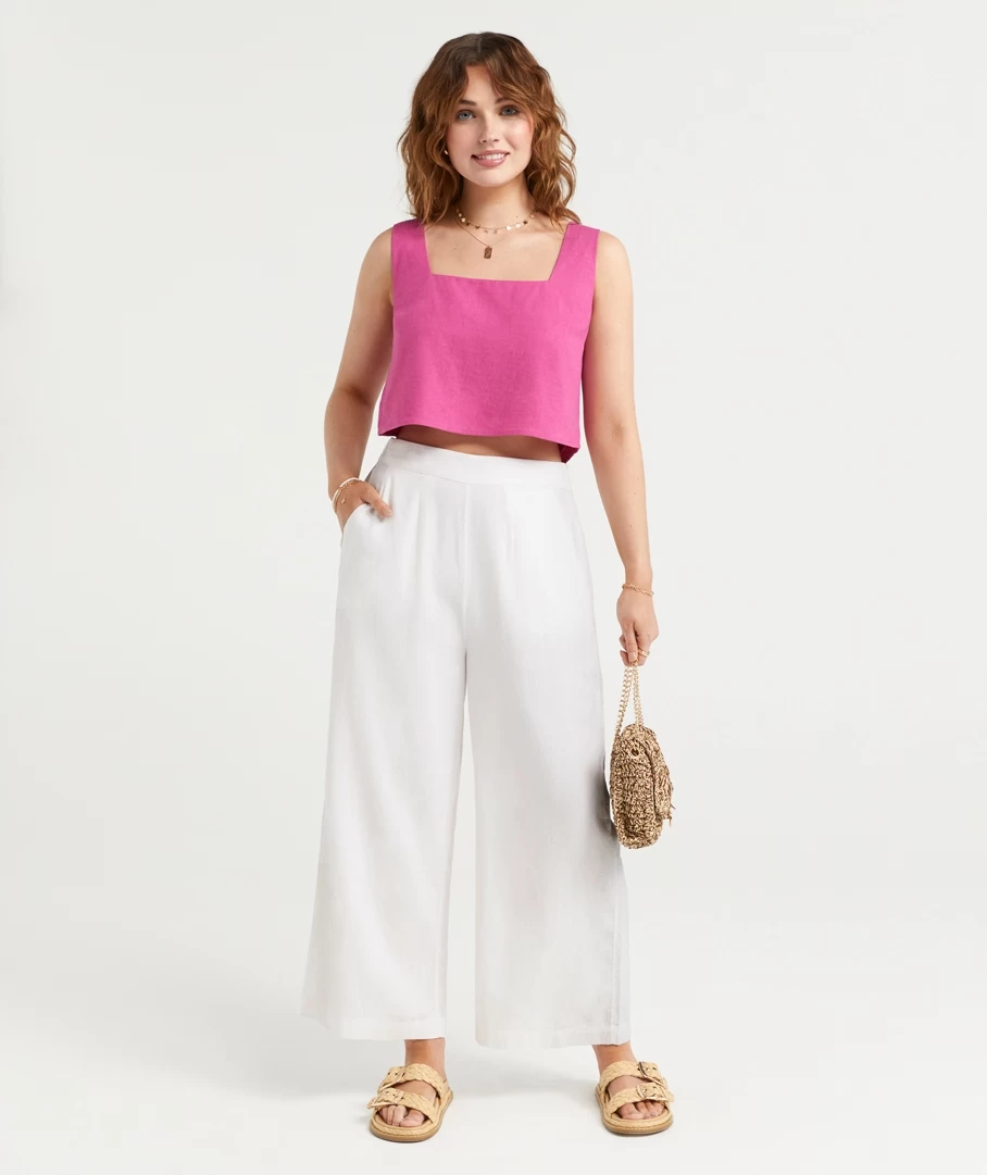 THE LINEN CULOTTE PANTS