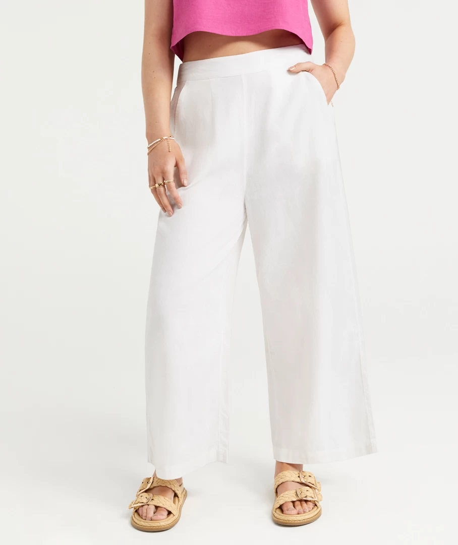 THE LINEN CULOTTE PANTS - Image 2