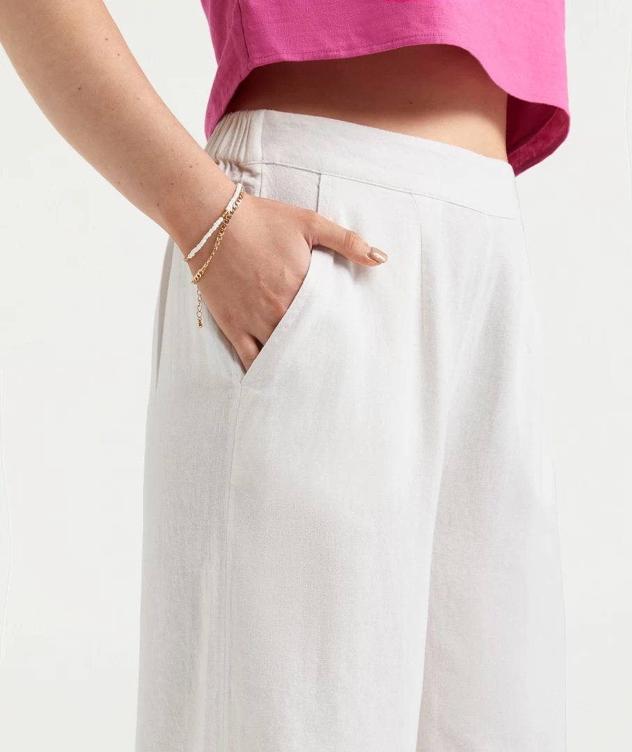 THE LINEN CULOTTE PANTS - Image 3