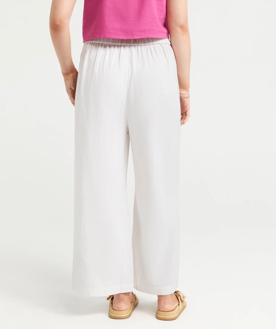 THE LINEN CULOTTE PANTS - Image 4