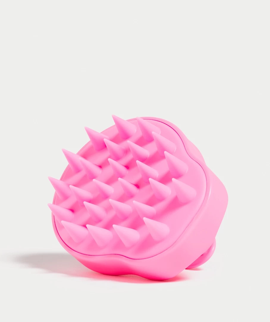 MANE MASSAGE - NEON PINK SCALP MASSAGING SHAMPOO BRUSH