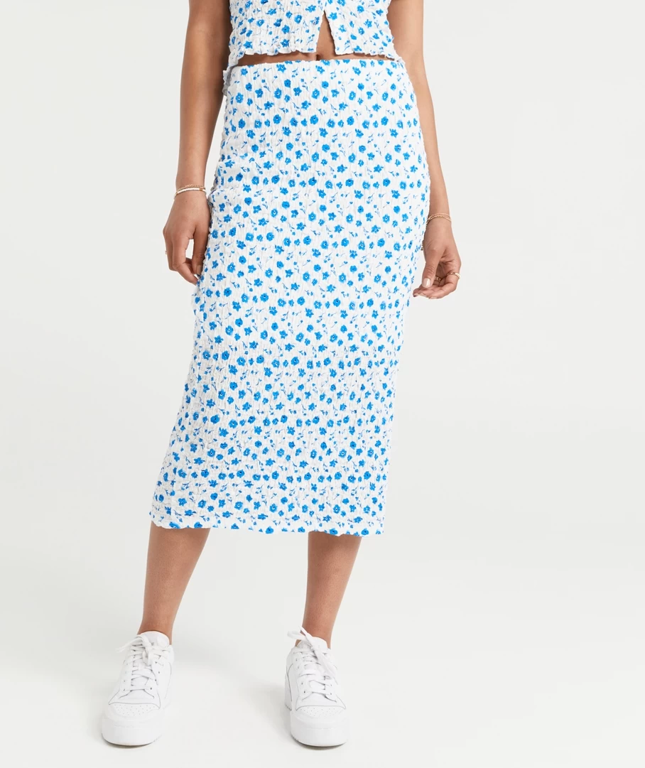 BIANCA TEXTURED MIDI SKIRT - Image 2