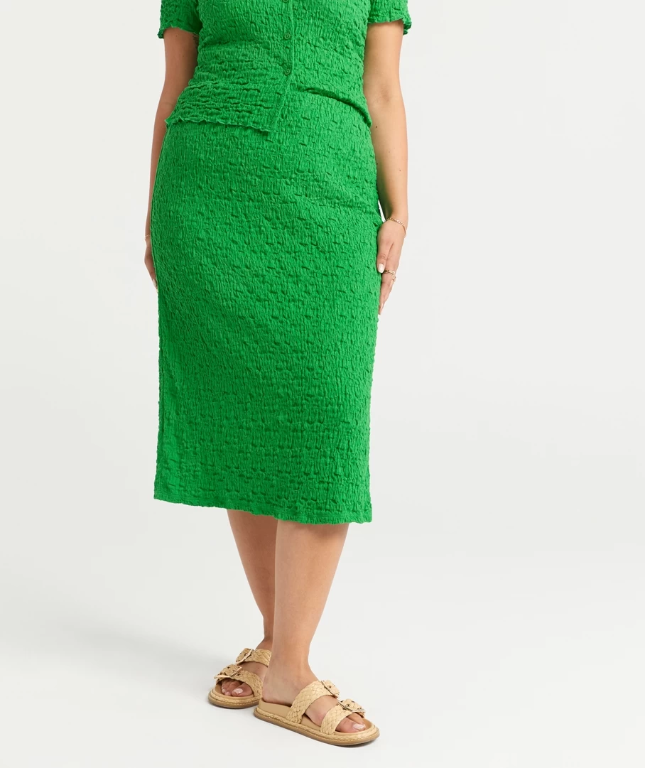BIANCA TEXTURED MIDI SKIRT - Image 9