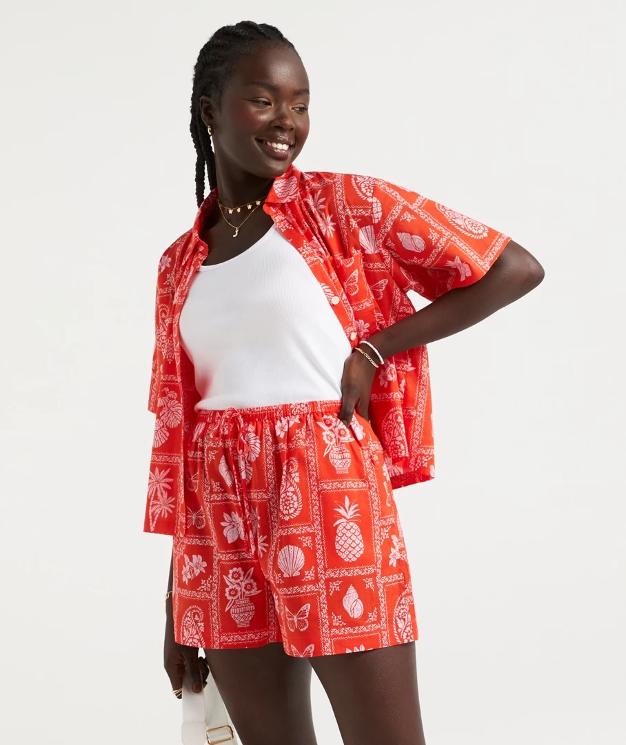 REESE COTTON PRINTED SHORTS