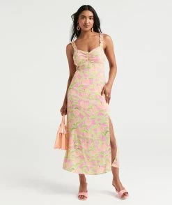 TIFFANY CREPE MIDI DRESS