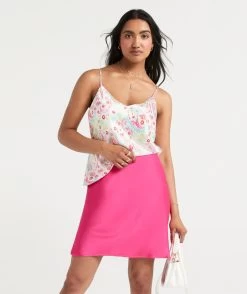 PIPER BIAS SATIN MINI SKIRT