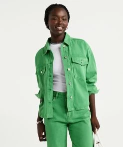 MAXIE COLOURED DENIM SHACKET