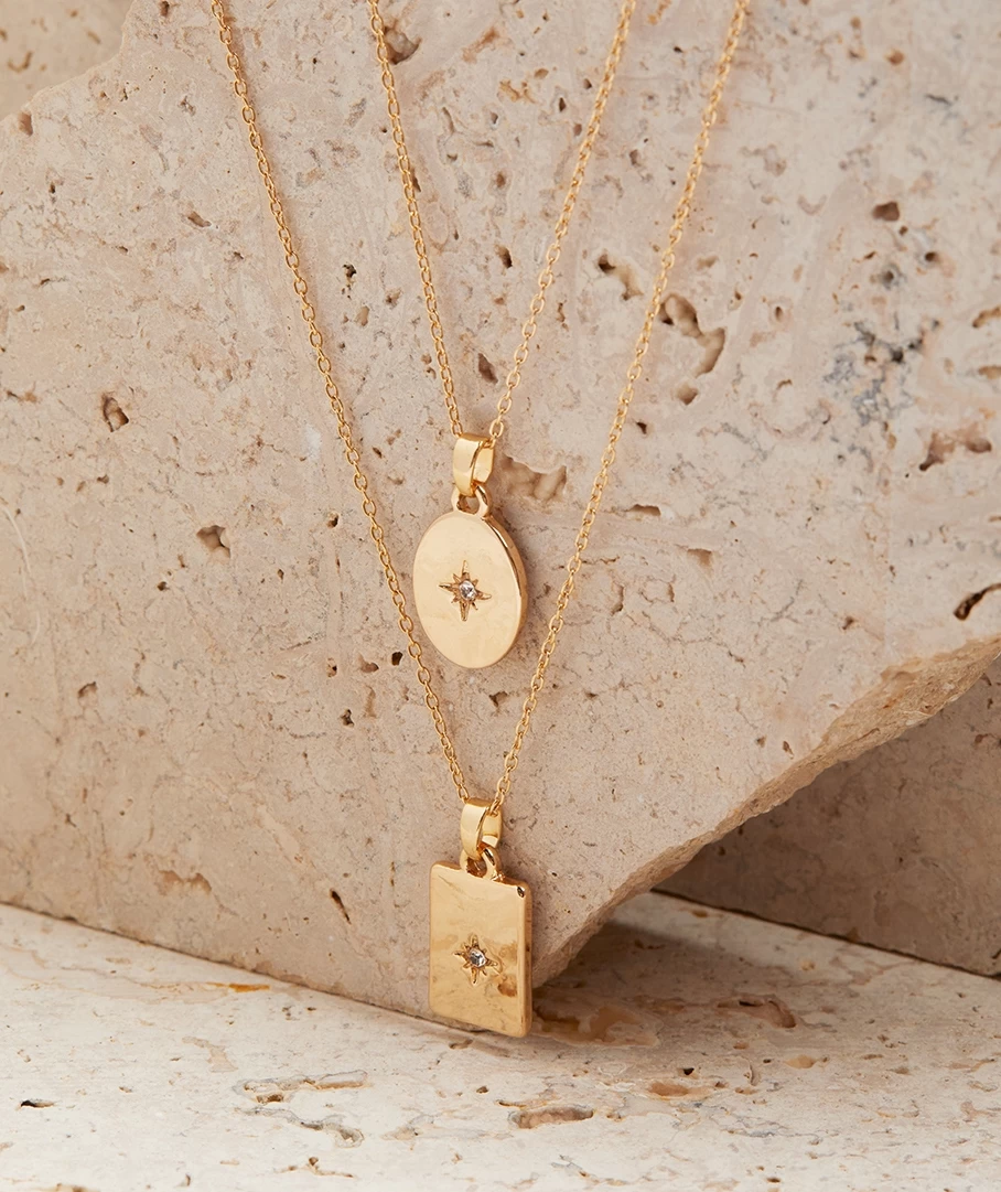 GOLD PLATED MIXED PENDANT NECKLACE PACK - Image 3