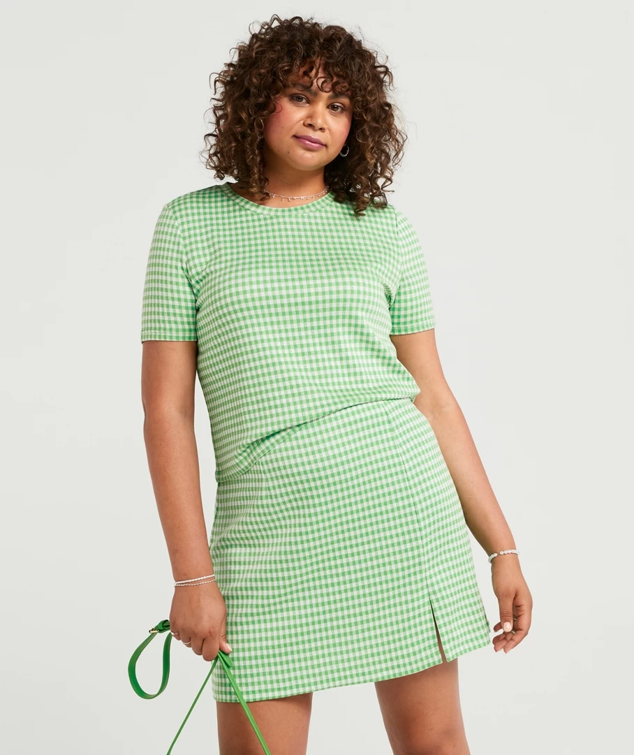 CHECK MINI SKIRT - Image 5