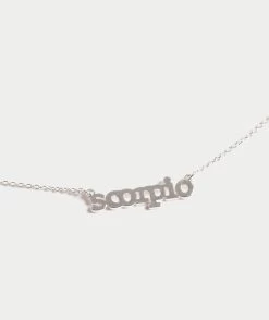 SILVER WRITTEN IN THE STARS ZODIAC NECKLACE