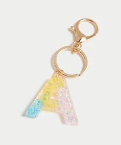 GLITTER OMBRE ALPHABET KEYRING