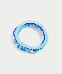 BLUE MIXED BEAD BRACELET PACK