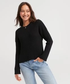 SLOAN RIB KNIT SWEATER