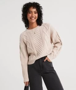 RYLEE CABLE KNIT SWEATER