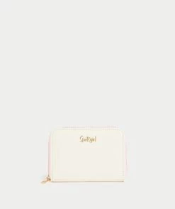 SG COLLECTION - SMALL ZIP WALLET BONE
