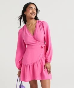 MICAH WRAP MINI DRESS