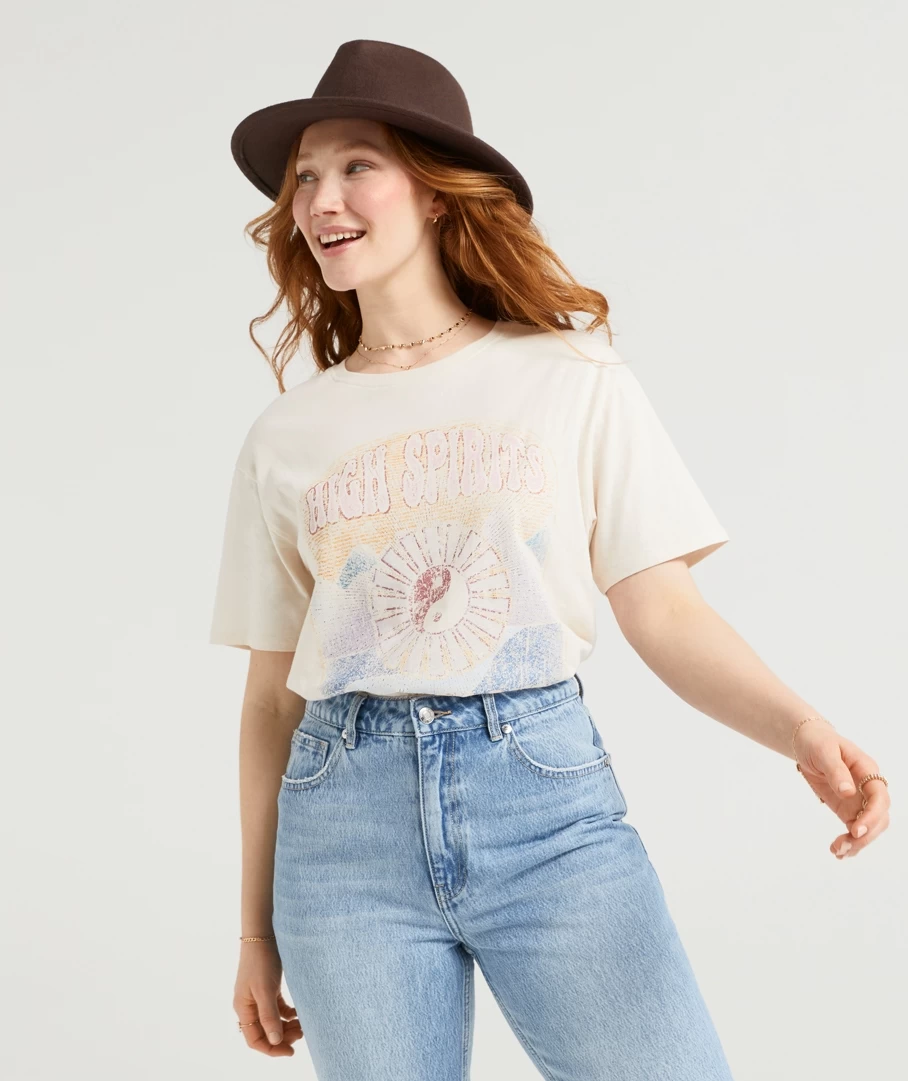 HIGH SPIRITS OVERSIZED GRAPHIC TSHIRT
